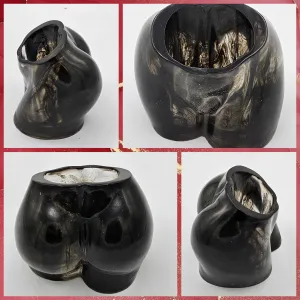 Midnight Smoke Luscious Derriere Vase