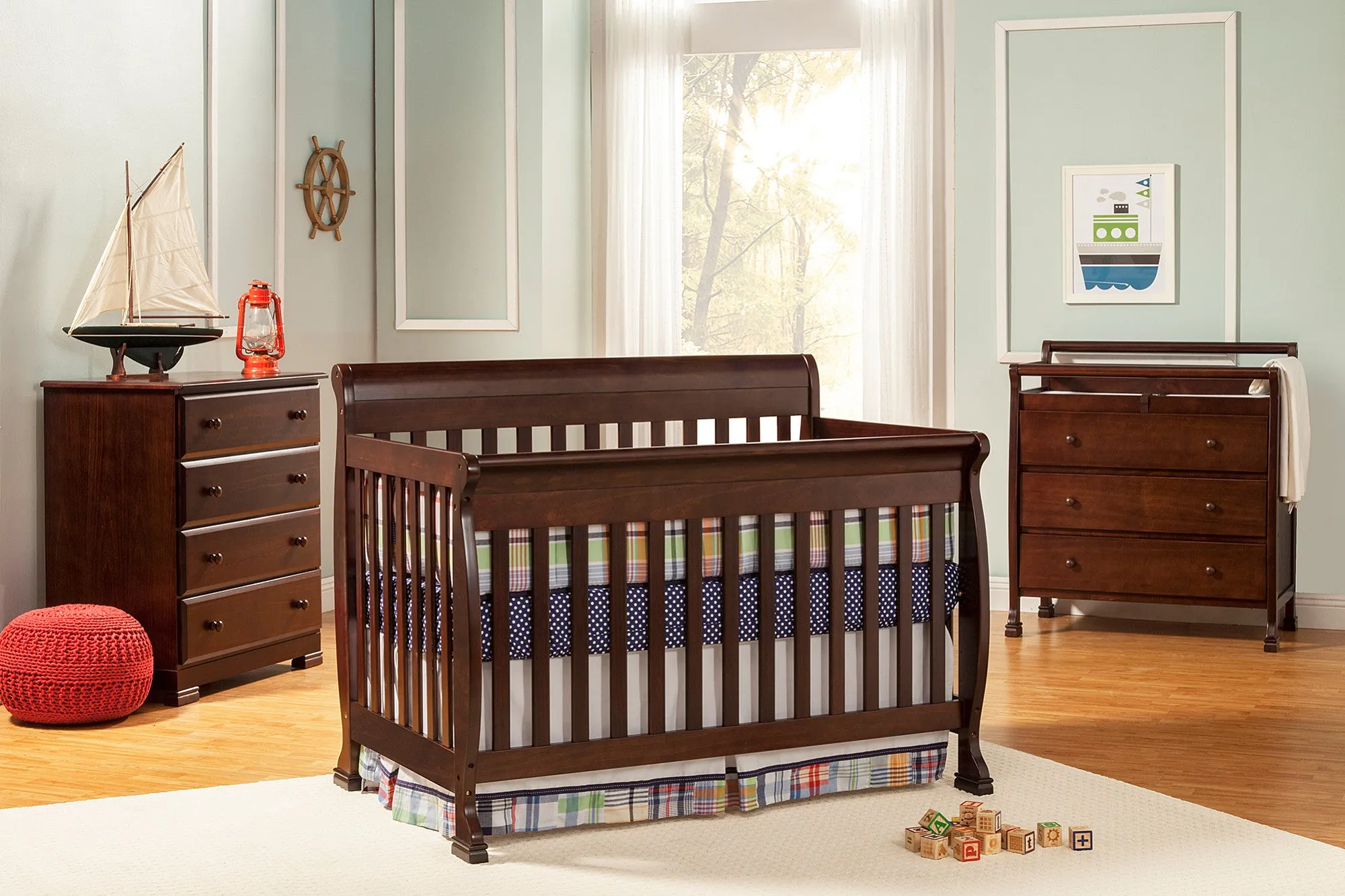 Million Dollar Baby Kalani 4-in-1 Convertible Mini Crib
