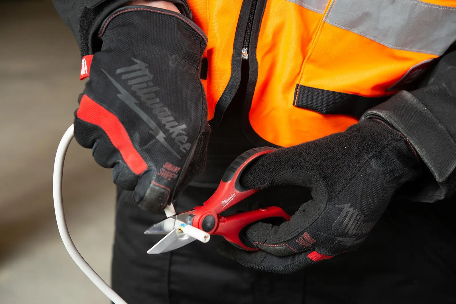 Milwaukee Electrician Scissor with Tool Holder Belt Pouch