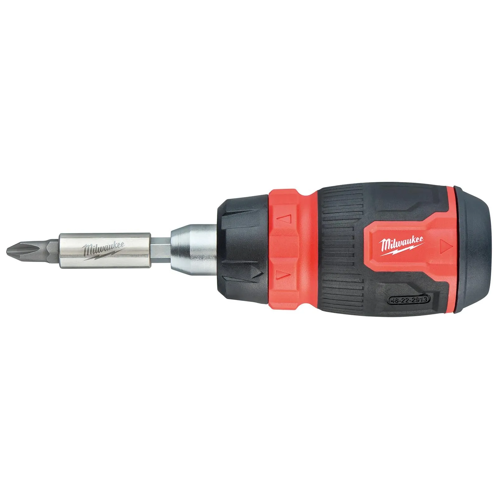 Milwaukee Ratchet Screwdriver Set Compact 8 in 1 Multi Bit Stubby Pozi Phillips Torx Slotted