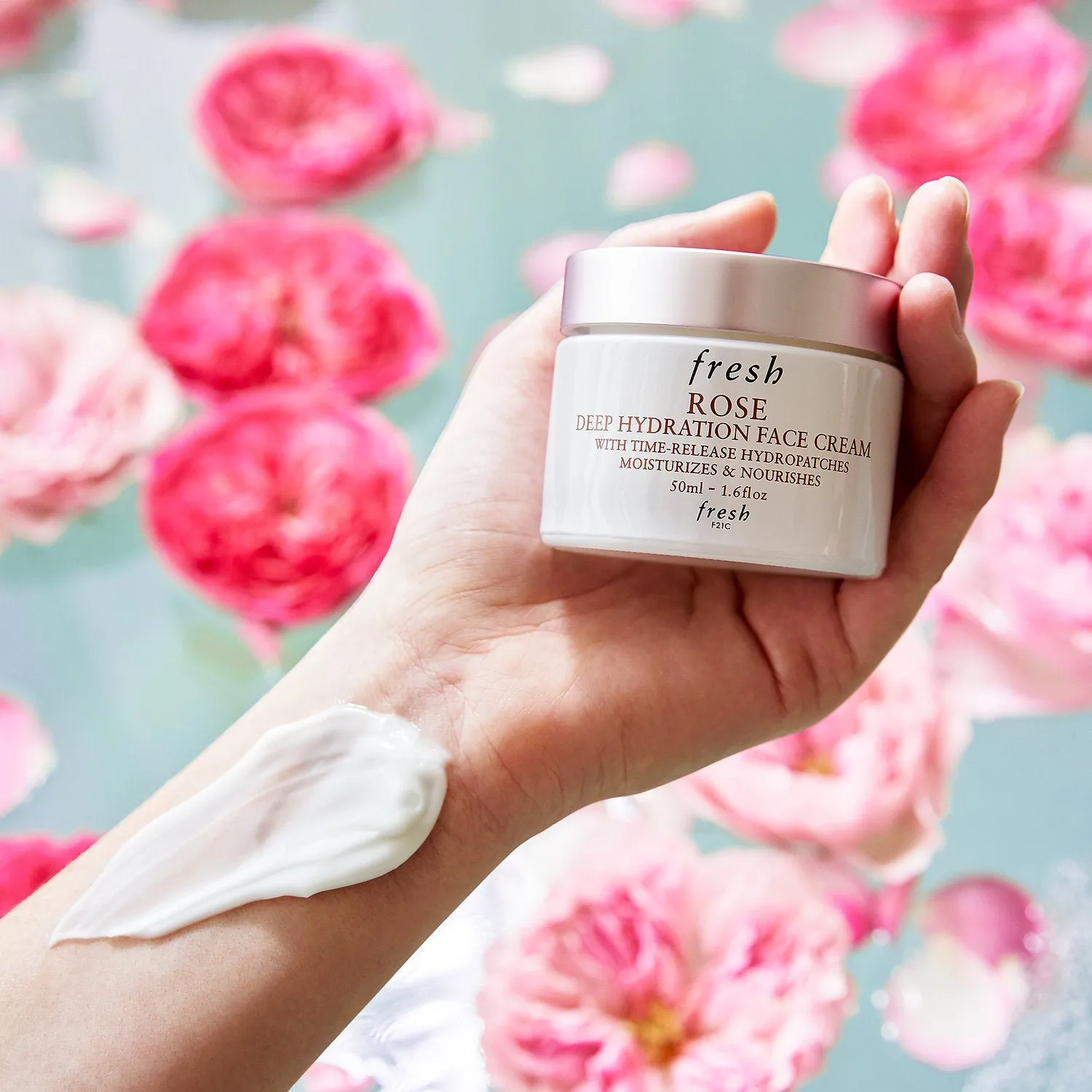 Mini Rose & Hyaluronic Acid Deep Hydration Moisturizer Travel Size