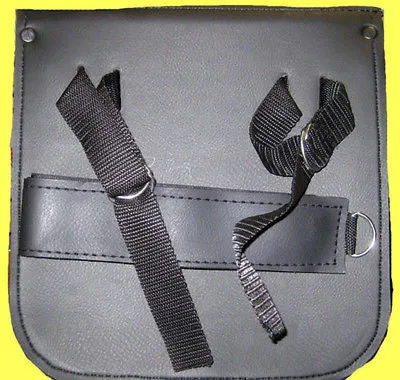 MOTORCYCLE MOTORBIKE 2 STRAP STUDDED SMALL SISSY BAR TRAVEL BAG NEW