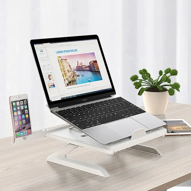 Multifunctional Folding Laptop Stand: Portable, Adjustable, Aluminum Alloy Base