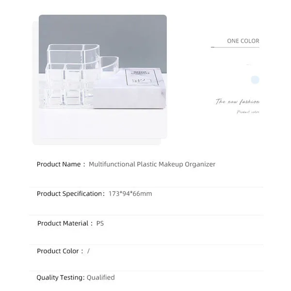 Multifunctional Plastic Makeup Organizer