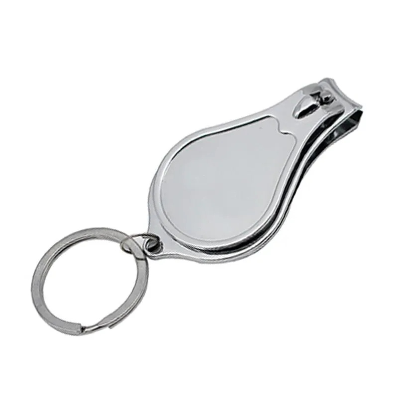 Multifunctional Stainless Steel Nail Clipper With Keychain