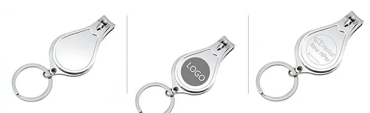 Multifunctional Stainless Steel Nail Clipper With Keychain