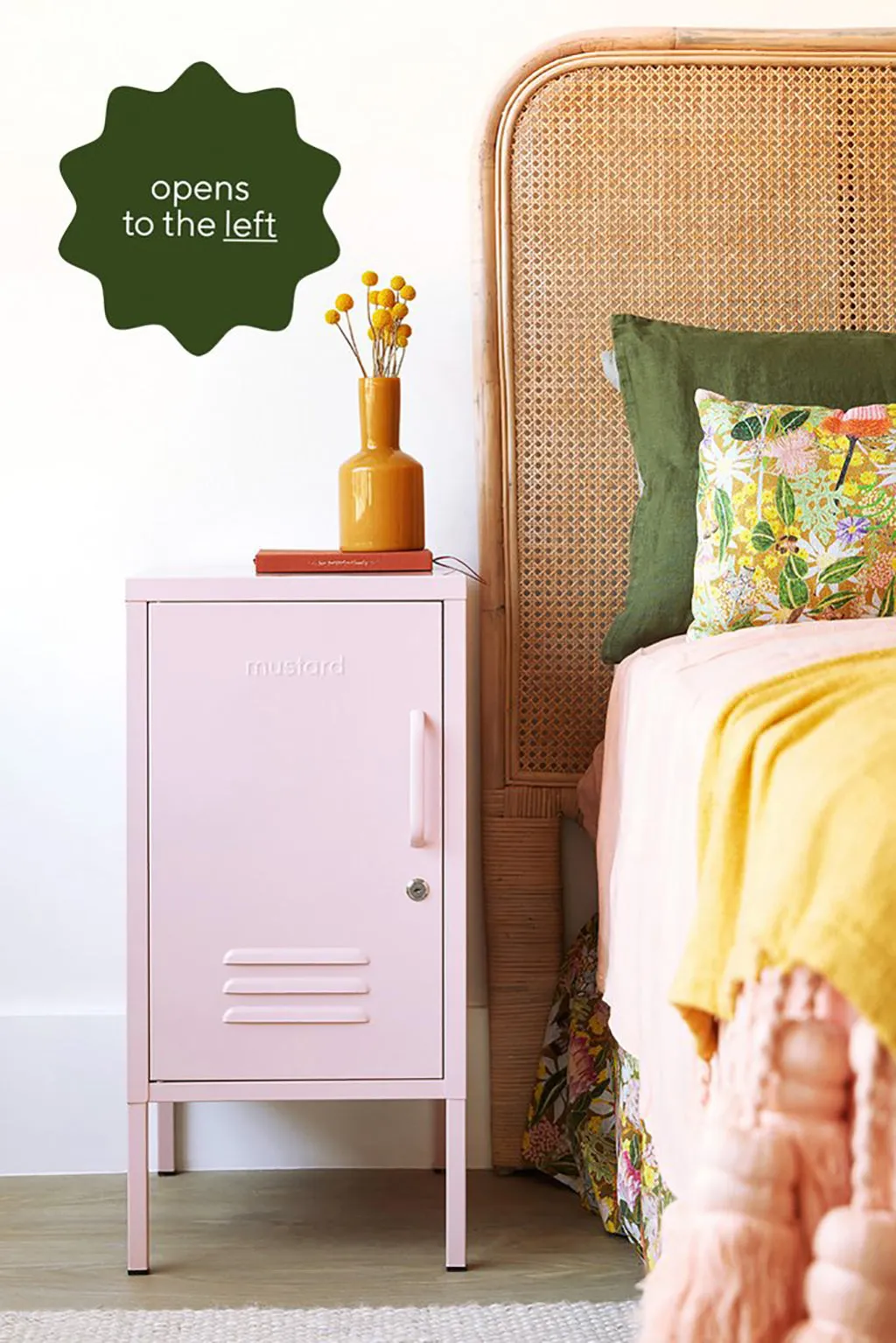 Mustard Made Shorty Locker - Blush - Left Opening