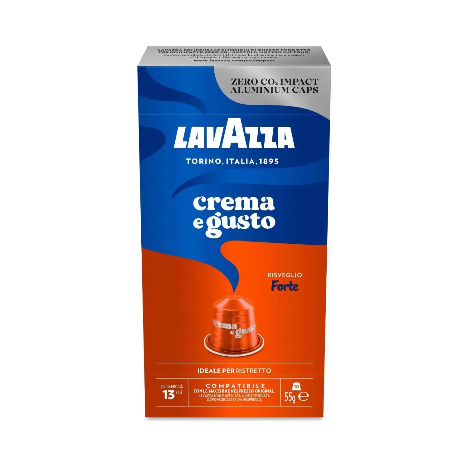 Nespresso Compatible Lavazza CREMA E GUSTO BUNDLE - 40 Coffee Capsules