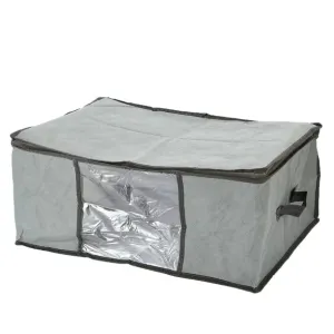 NEW Cheers Portable Non-Woven Fabric Quilt Blanket Home Clothes Storage Bag Box Organizer, Grey