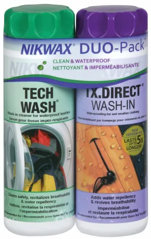 Nikwax Clean/Waterproof DuoPack - Hardshell