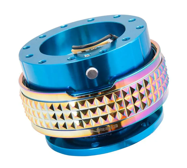 NRG SRK-210BL-MC Blue Body / Neochrome Pyramid Ring Quick Release Gen 2.1