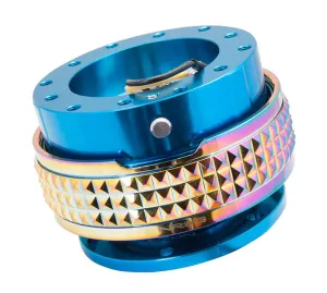 NRG SRK-210BL-MC Blue Body / Neochrome Pyramid Ring Quick Release Gen 2.1