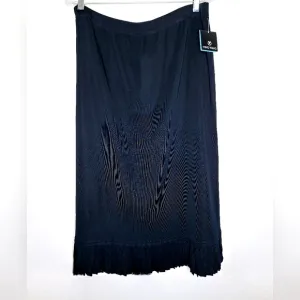 Nwt Ming Wang plus-size&quot;The Ruffled Boss&quot;Quite luxury,office core pull-on skirt.