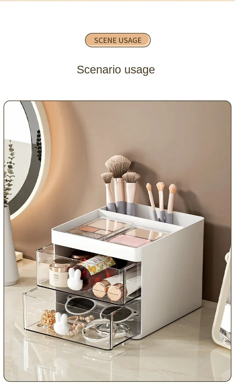 Office Desk with Drawers Pen Holder