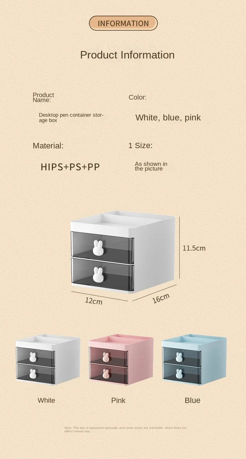 Office Desk with Drawers Pen Holder
