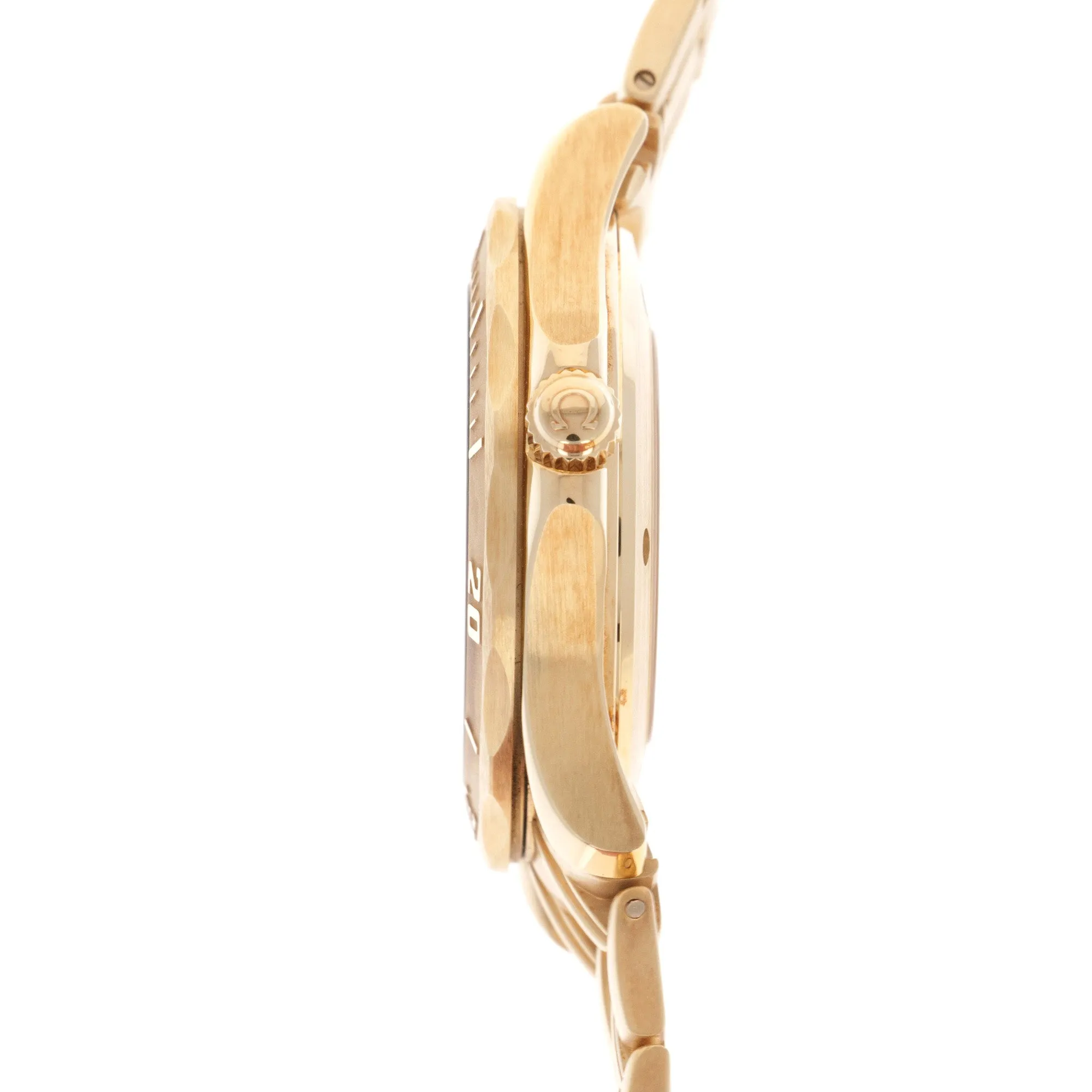 Omega Yellow Gold Seamaster Skeleton 50th Anniversary Watch