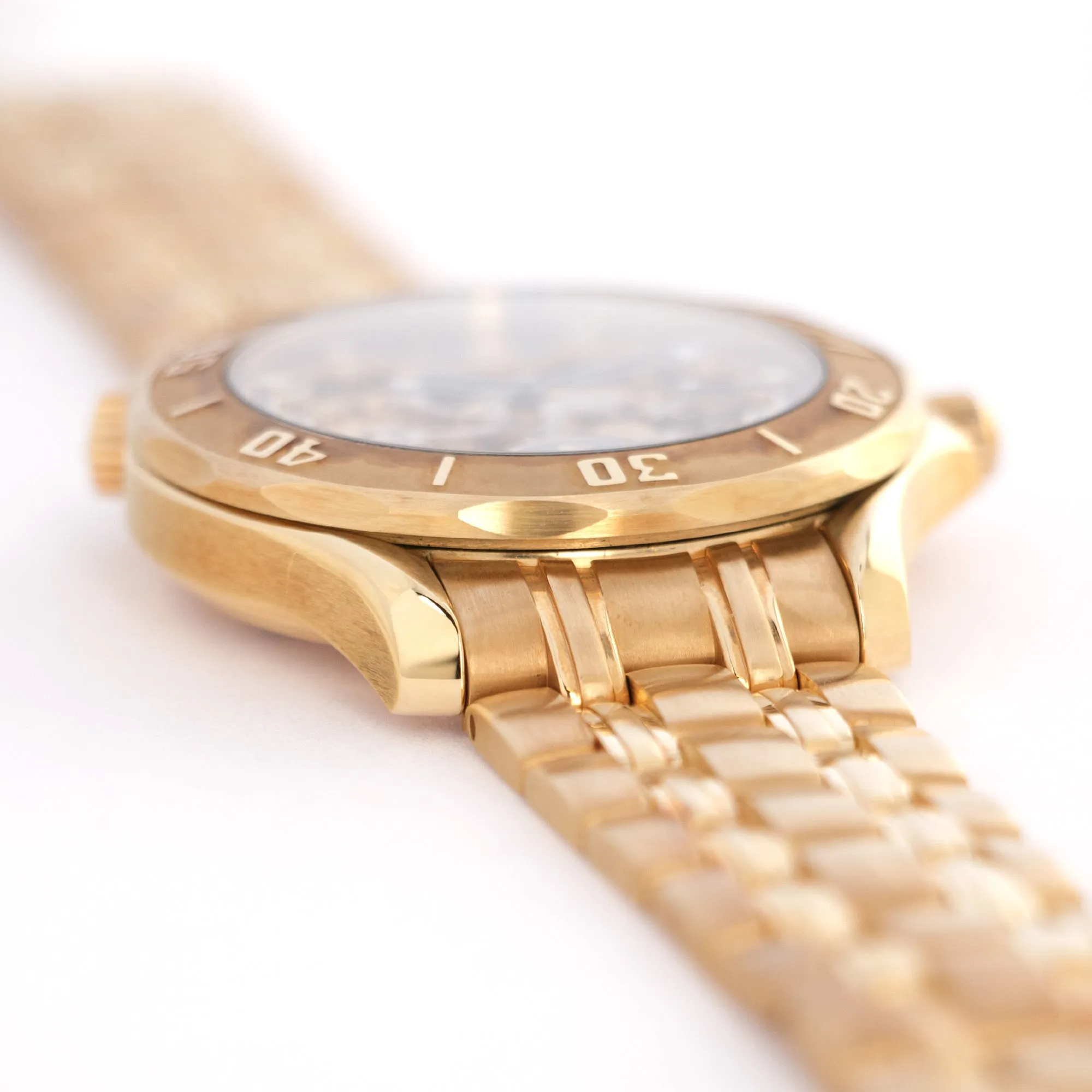 Omega Yellow Gold Seamaster Skeleton 50th Anniversary Watch