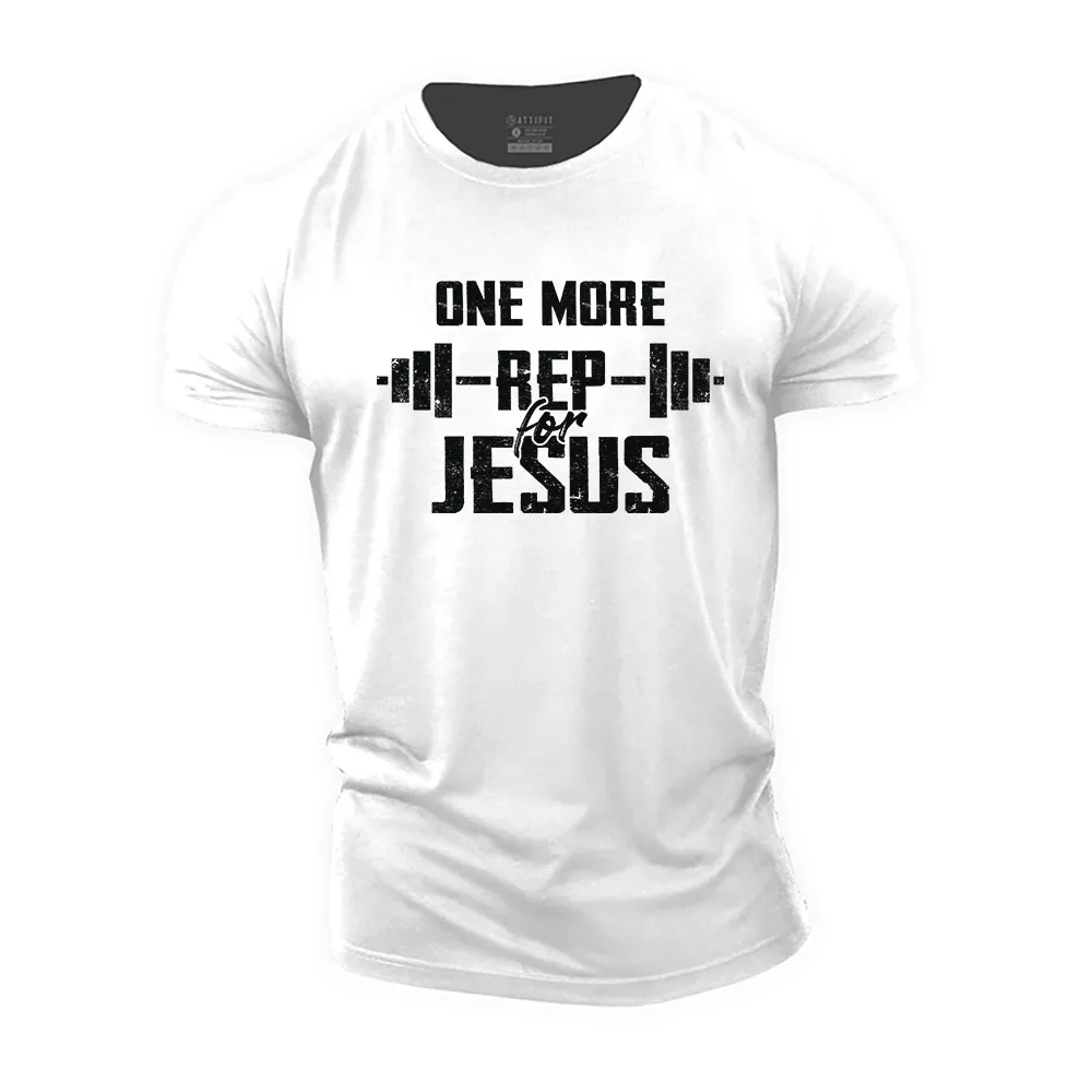 One More Rep for Jesus Cotton T-Shirt