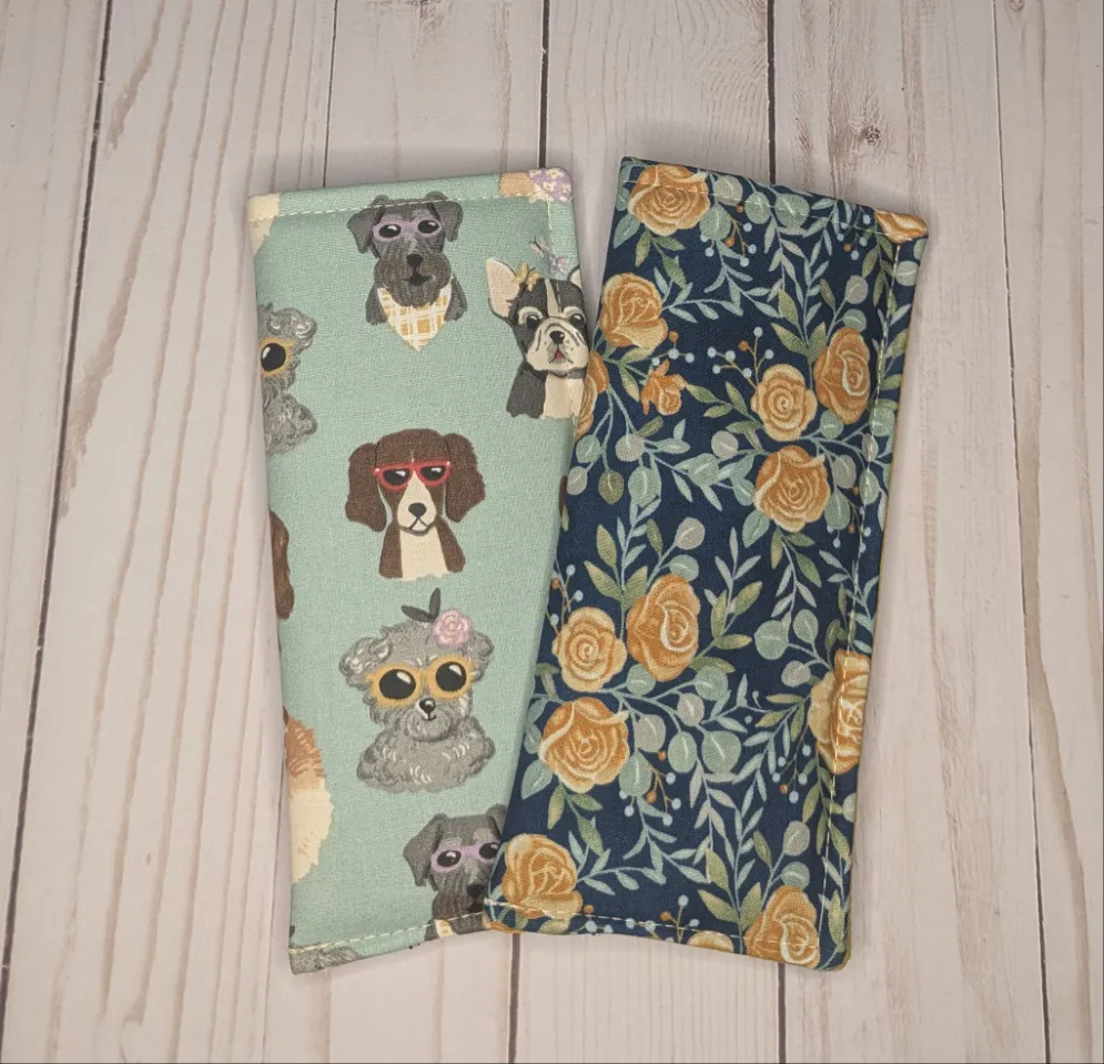 Orange Floral Eyeglass holder