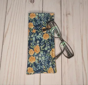 Orange Floral Eyeglass holder
