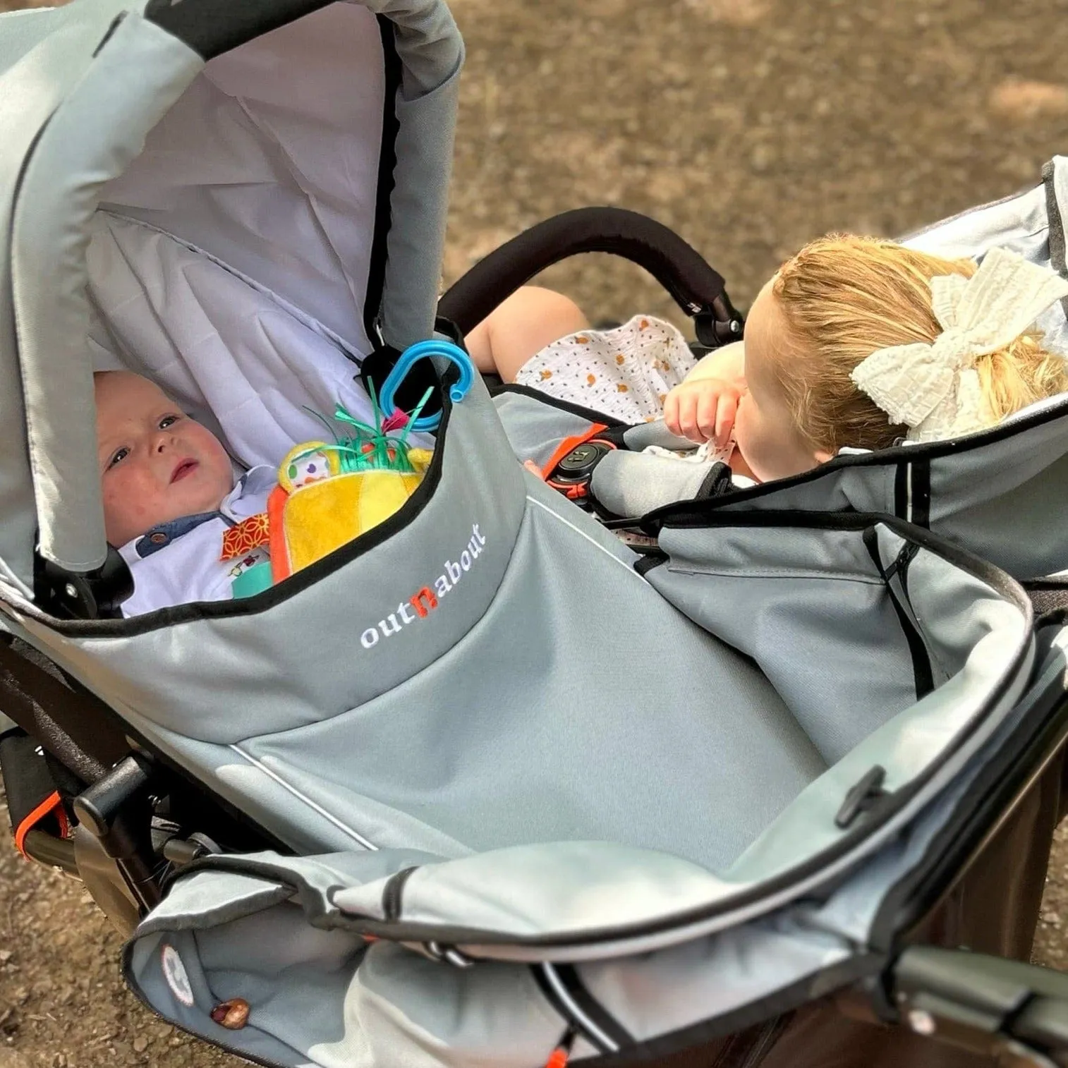 Out n About Nipper V5 Double Pushchair - Brambleberry Red