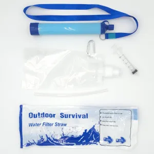Outdoor Survival Life Straw Water Filter Pack