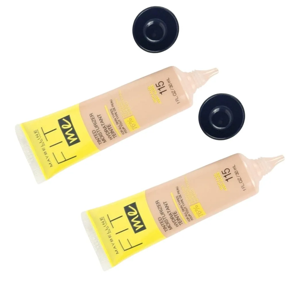 Pack of 2 Maybelline New York Fit Me Tinted Moisturizer, 115