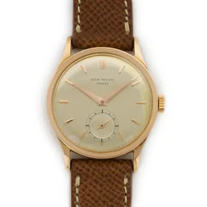 Patek Philippe Rose Gold Calatrava Retailed by Serpico y Laino Ref. 570