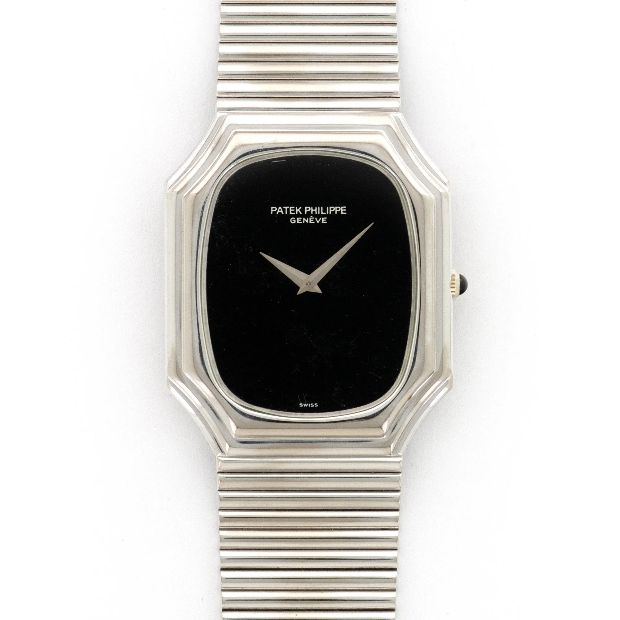 Patek Philippe White Gold Bracelet Onyx Dial Ref. 3729