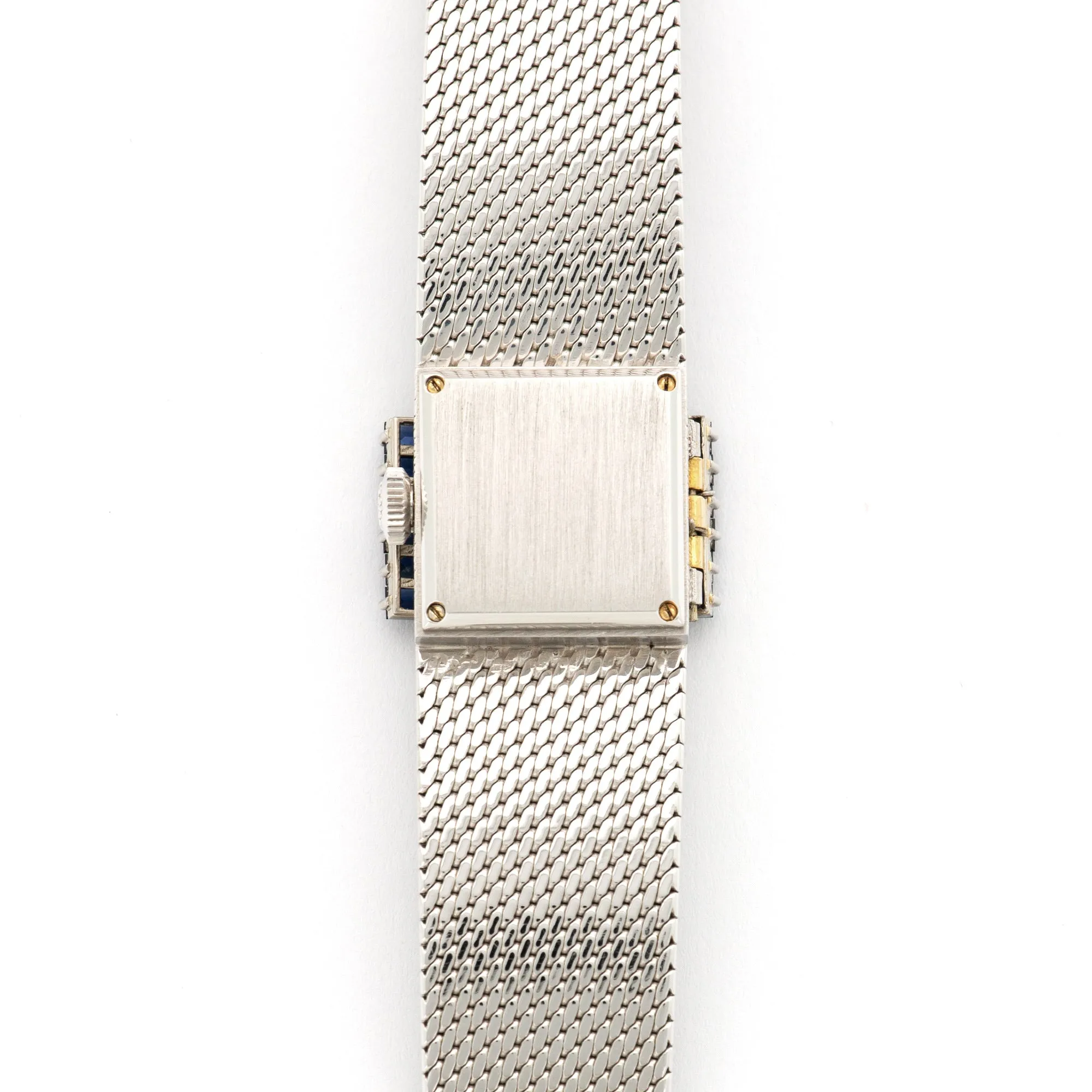 Patek Philippe White Gold Diamond & Sapphire Watch Ref. 3319