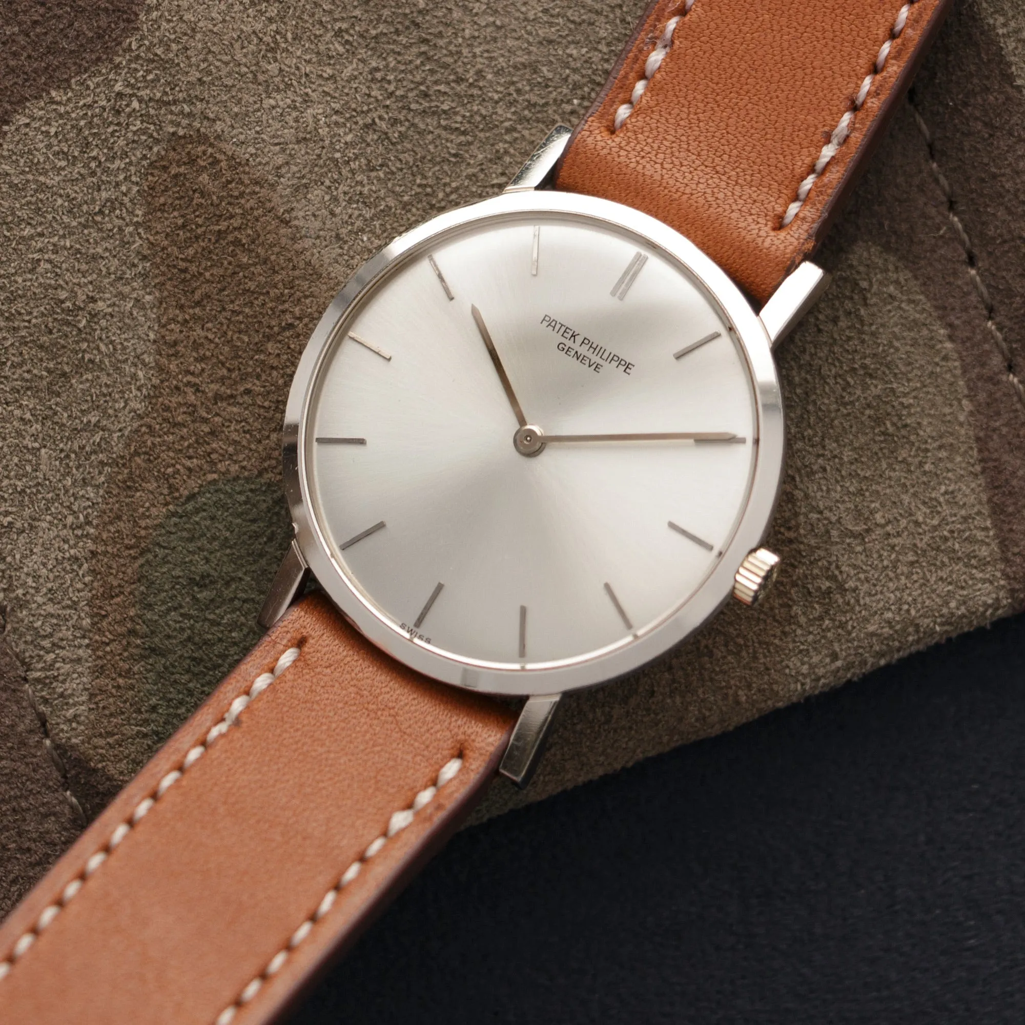 Patek Philippe White Gold Ultra-Thin Calatrava Watch Ref. 3512