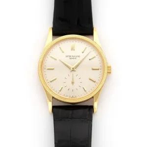 Patek Philippe Yellow Gold Calatrava Watch Ref. 3796