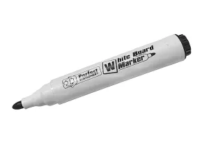 Perfect Whiteboard Markers Bullet Tip - Black Pack of 4
