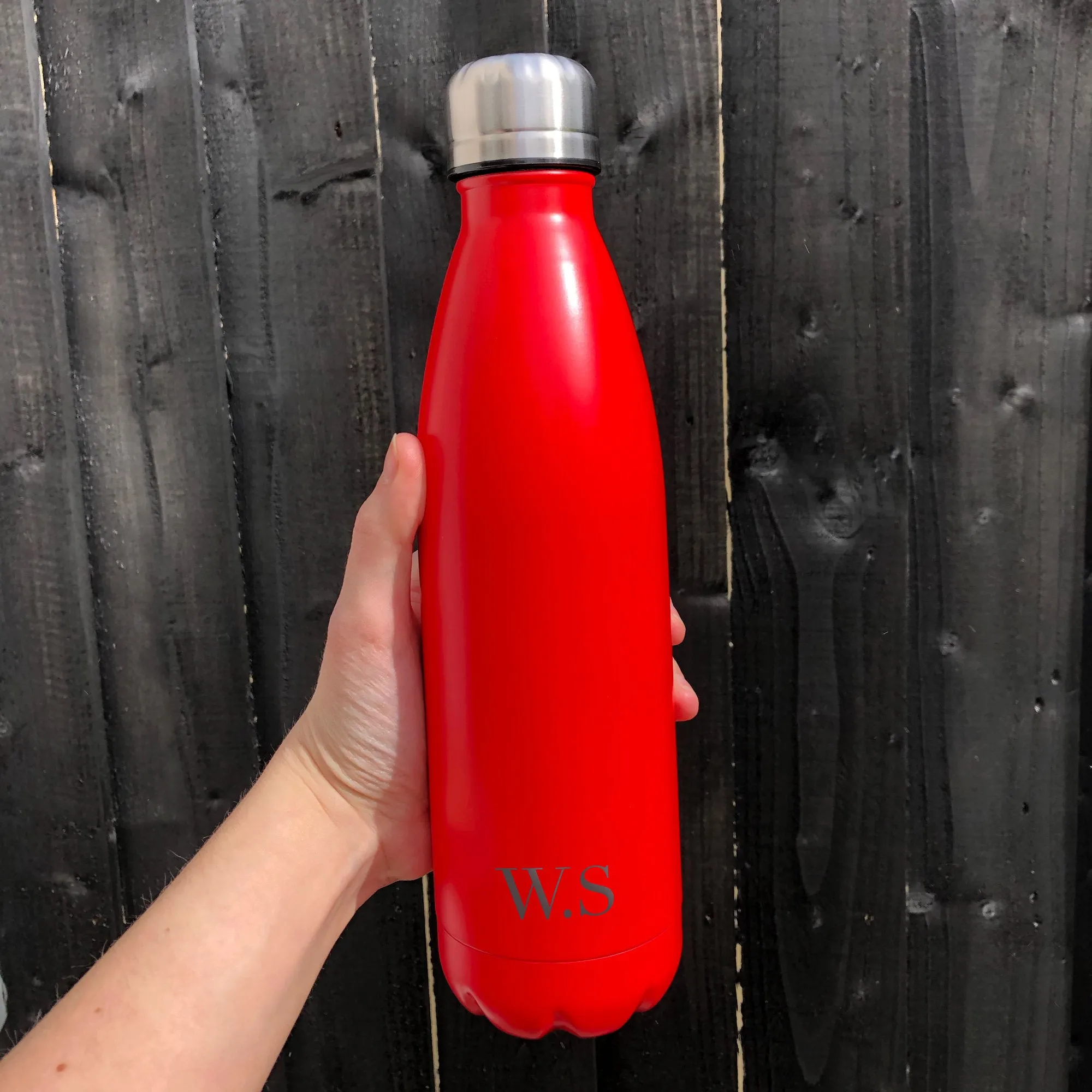 Personalised Initials Insulated 500ml Metal Water Bottle