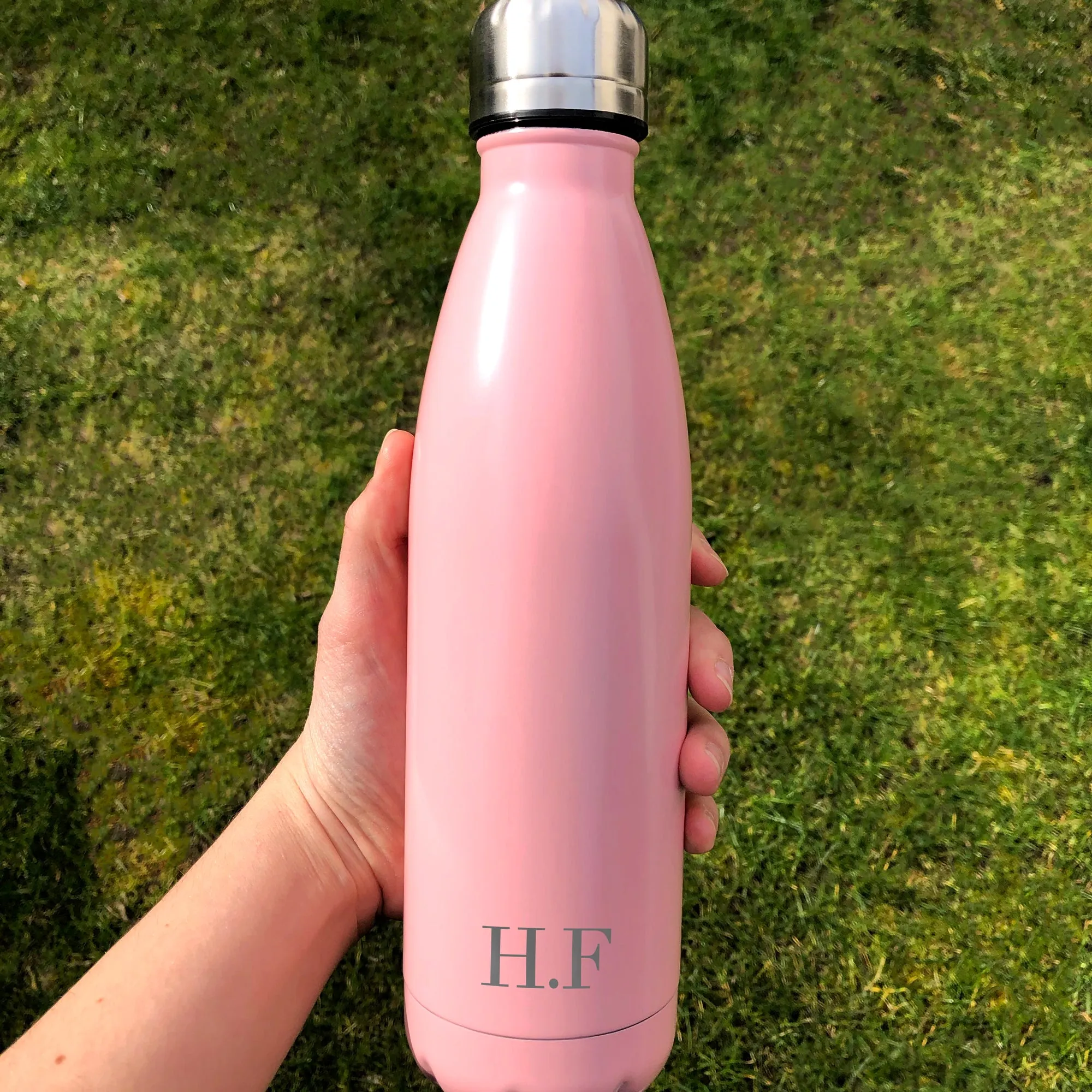 Personalised Initials Insulated 500ml Metal Water Bottle
