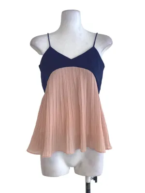 Pink Half Pleated Top