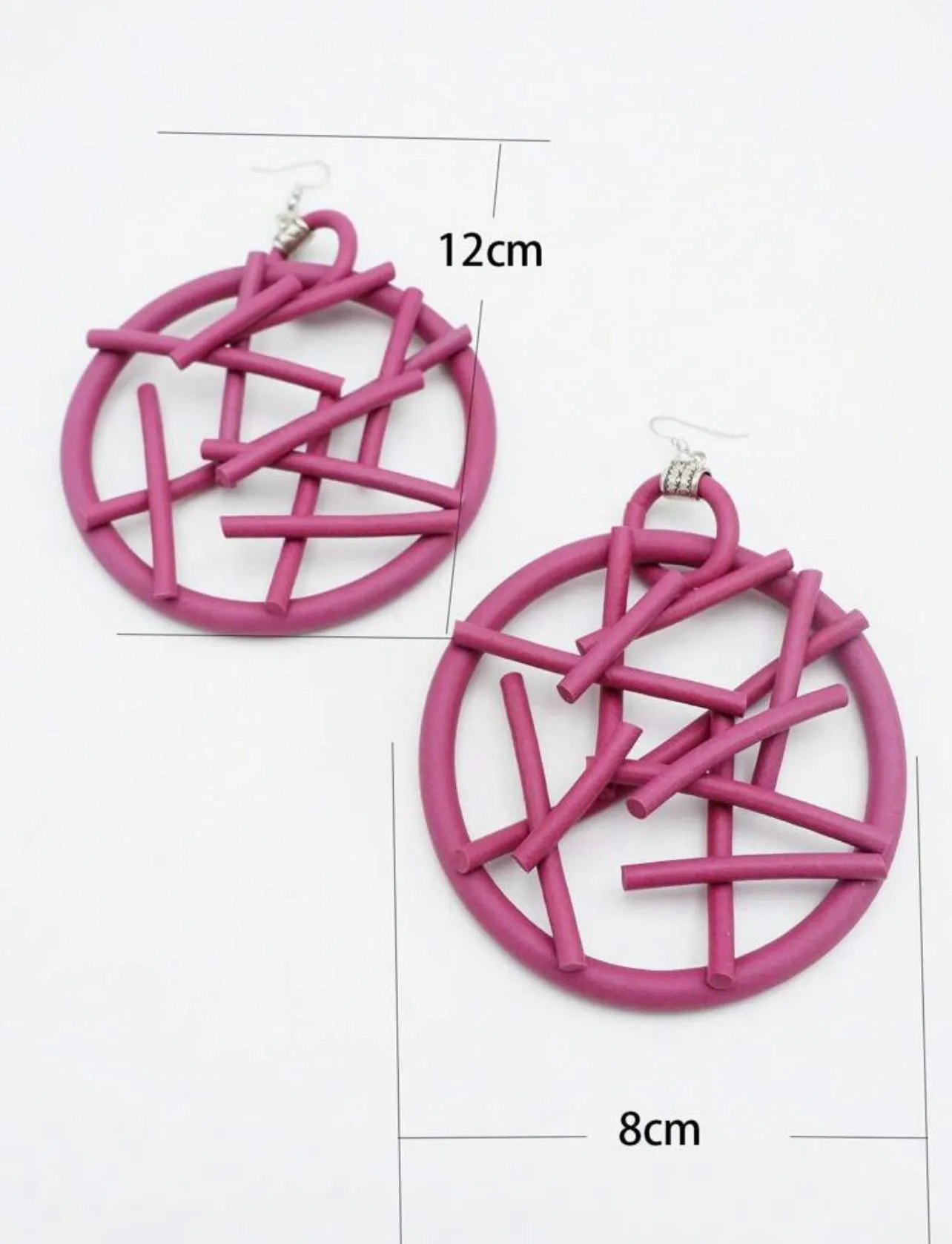 Pink Jungle Gym Earrings