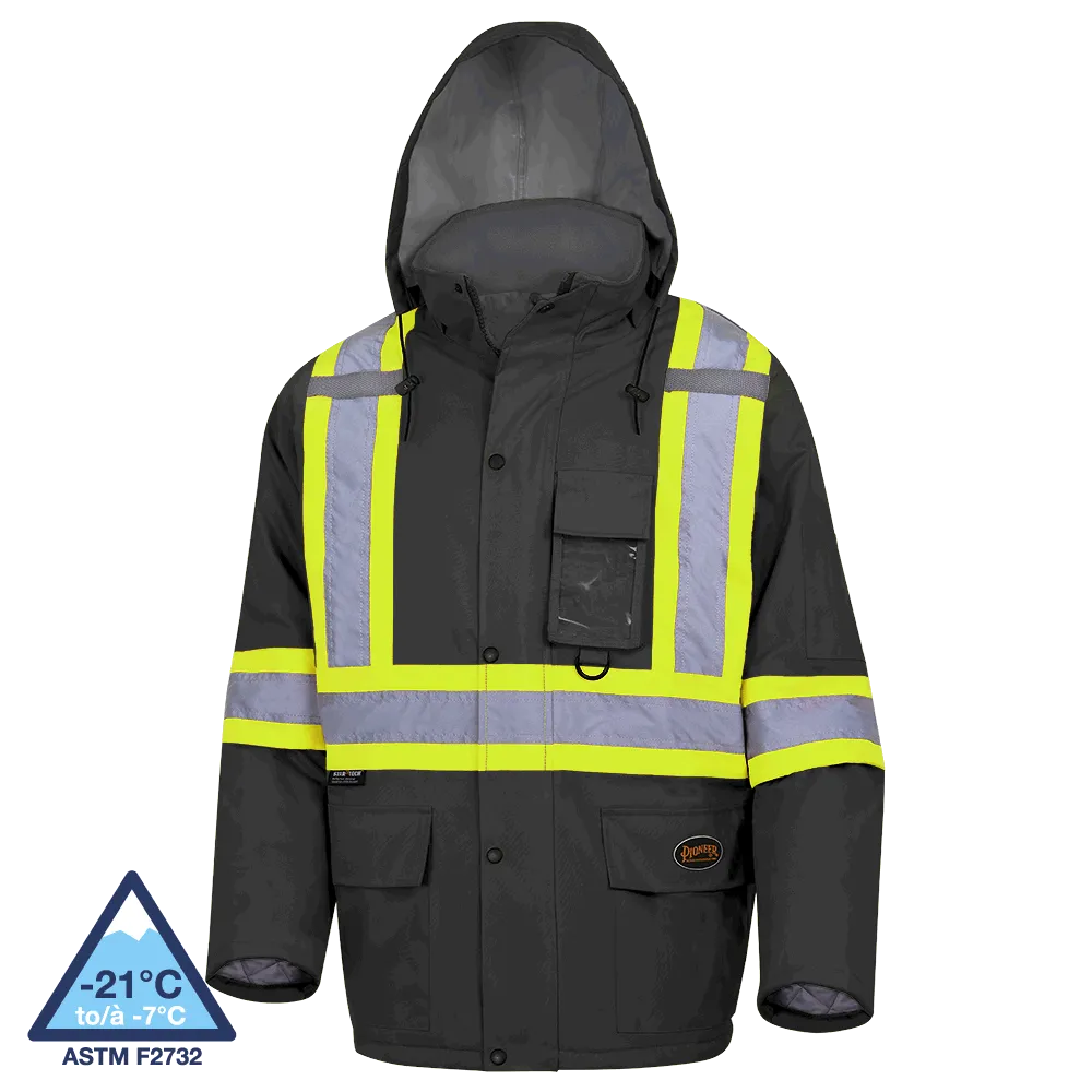 Pioneer 5031BK Black Waterproof Quilted Safety Parka