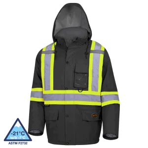 Pioneer 5031BK Black Waterproof Quilted Safety Parka
