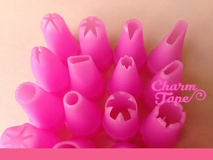 Plastic Piping Tips (Bigger Size) - For Deco Cream 24 pieces