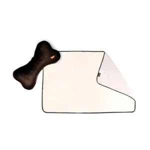 PLAY - Cushion Blanket - Big Bone - Brown