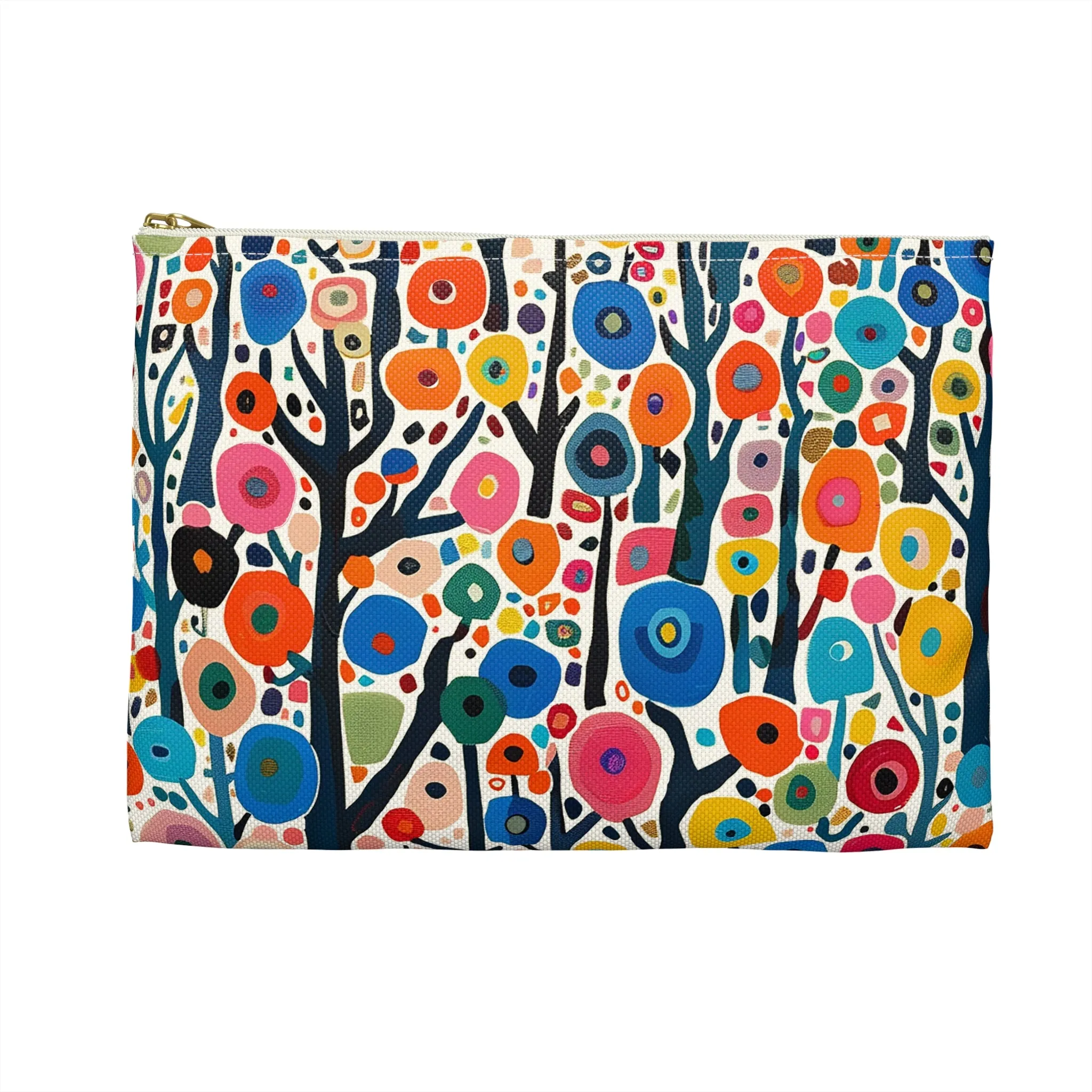 Poppy Forest Accessory Pouch - Keep Your Essentials Bold and Beautiful! Available in 2 sizes.