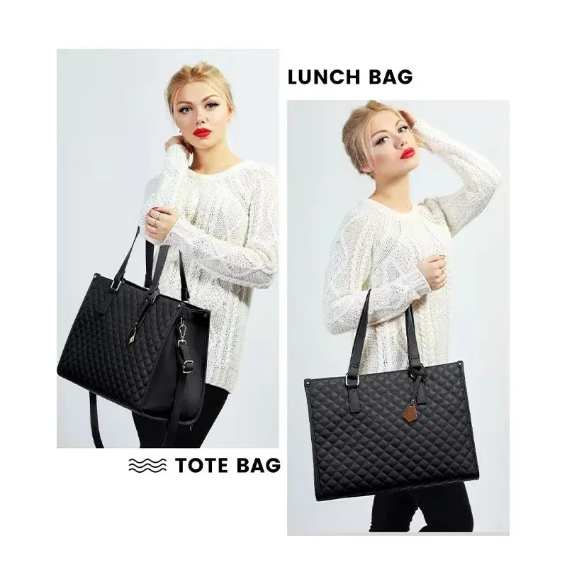 Portable Lunch Tote Bag for Women Multi Purpose Insulated Lunch Shoulder Pouch Makeup Bag Durable Waterproof Travel Bag 2025 New