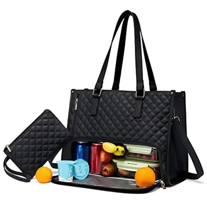 Portable Lunch Tote Bag for Women Multi Purpose Insulated Lunch Shoulder Pouch Makeup Bag Durable Waterproof Travel Bag 2025 New