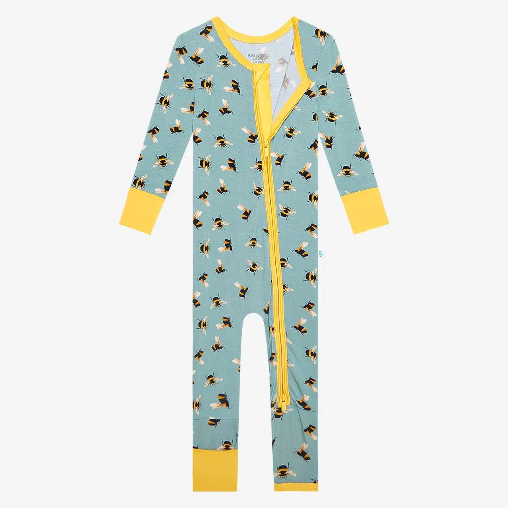 Posh Peanut Spring Bee Convertible Zippered One Piece