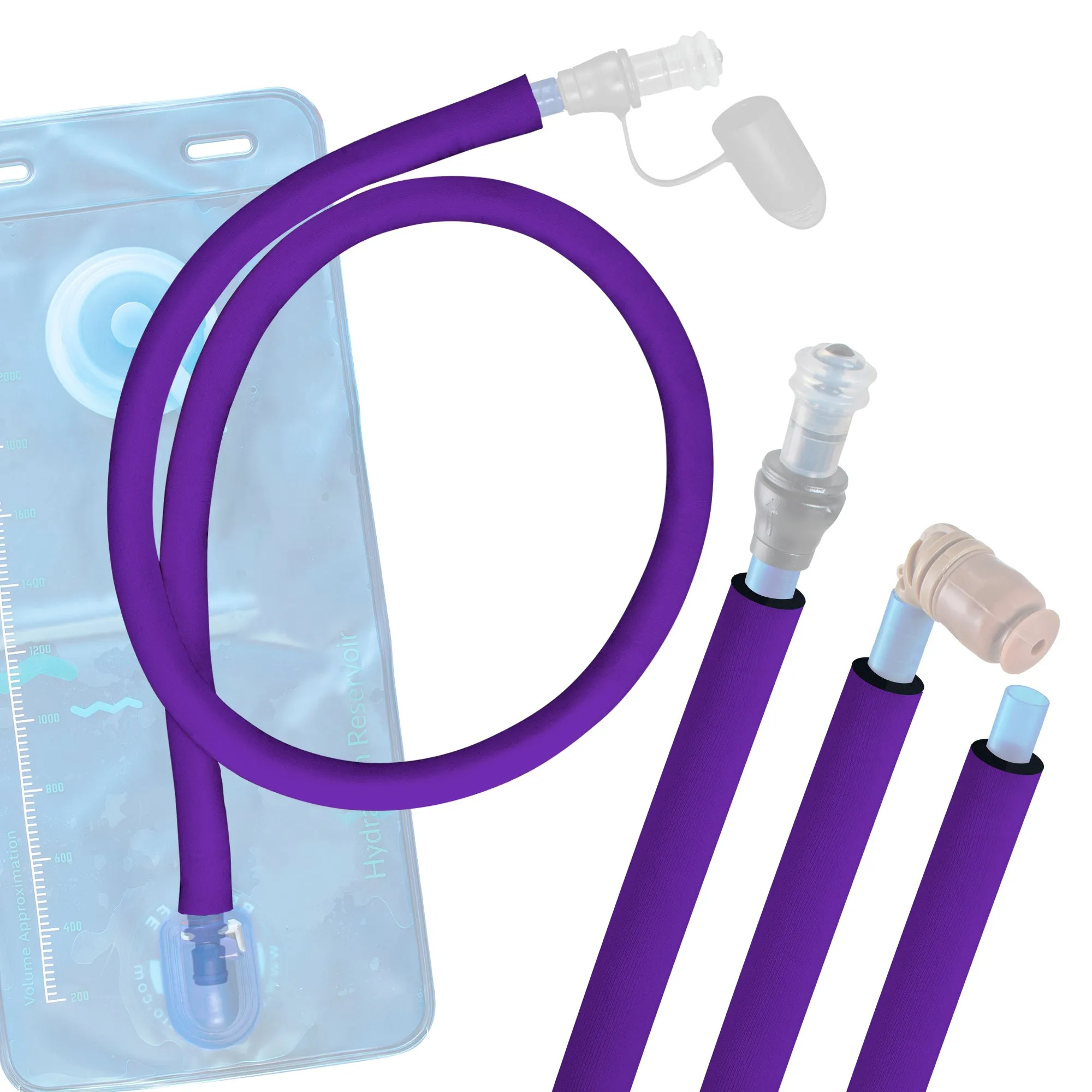 Purple Insulated Drink Tube Hose Cover