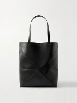 Puzzle Fold convertible large leather tote