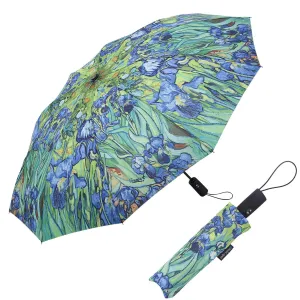 Rain Umbrella | van Gogh Irises Folding Travel Umbrella