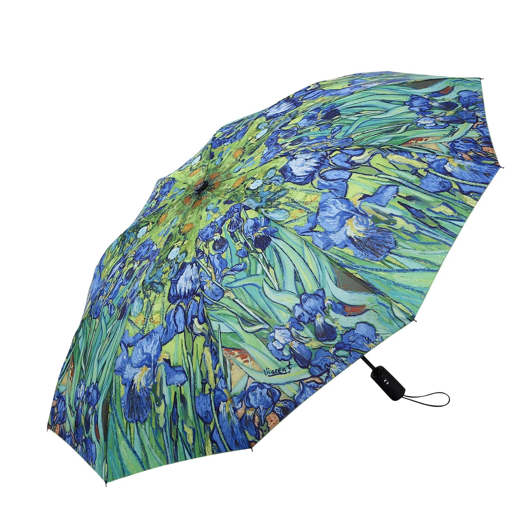 Rain Umbrella | van Gogh Irises Folding Travel Umbrella