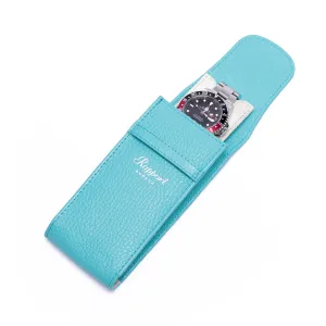 Rapport - Portobello Single Watch Pouch in Blue Leather | D403